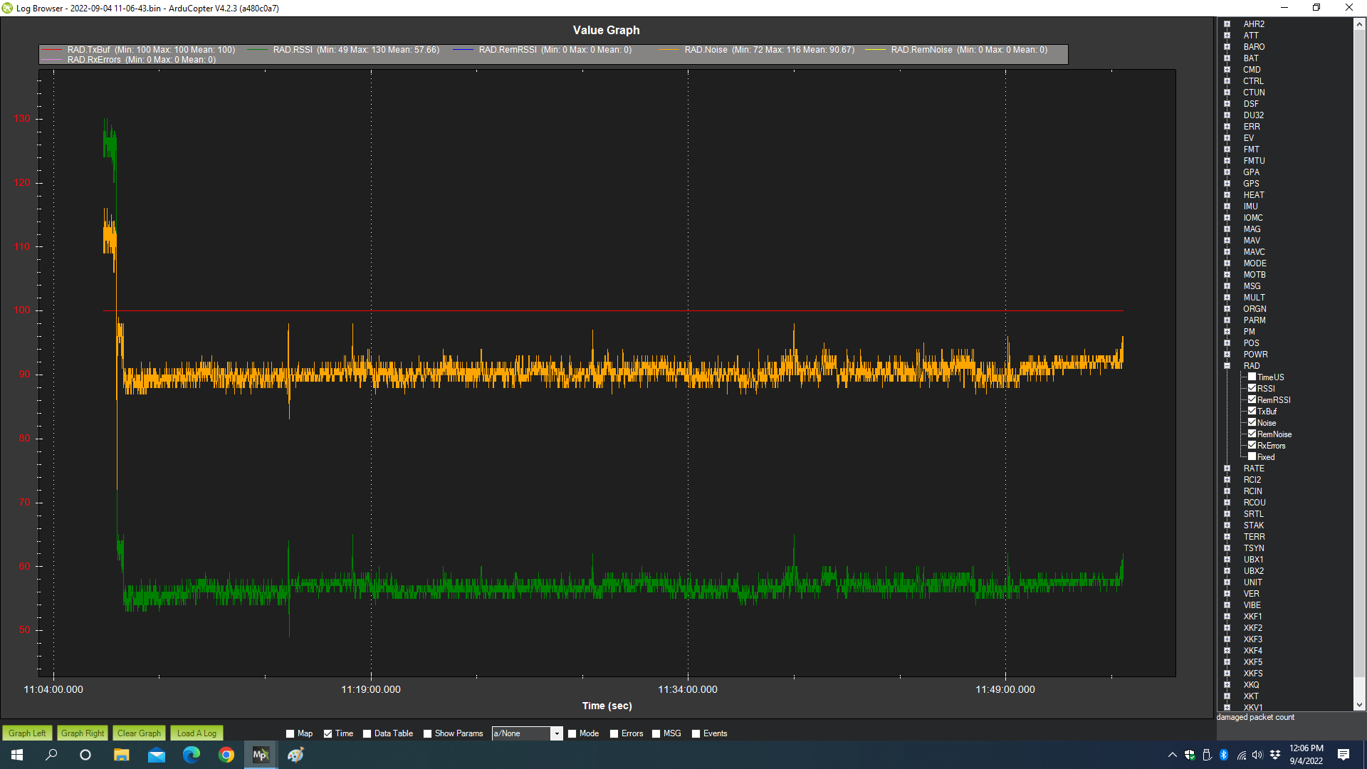 Understanding HereLink RAD.xxx data flash log file parameters - Cubepilot