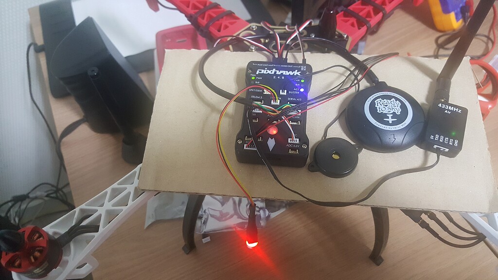 Please help to run Motor test using Mission Planner and PX Cube