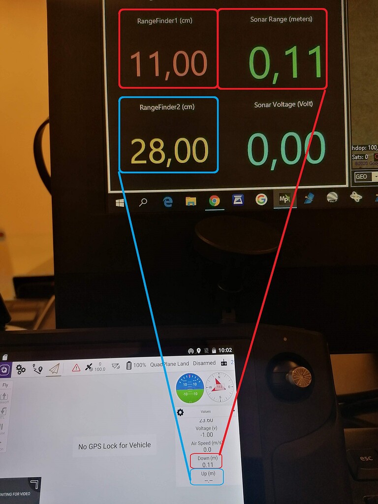 RangeFinger2 not display data on HereLink screen - HereLink - Cubepilot