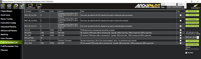 RC9 Settings